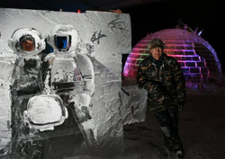 Выставка ледяных скульптур в Москве 2011