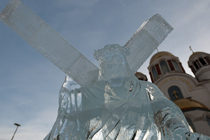 Выставка ледяных скульптур 2012