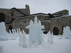 Фестиваль Ледяная крепость в Савонлинне 