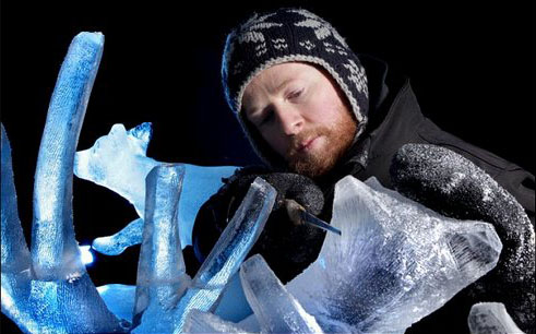 Ice sculptures Jamie Wardley