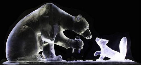 Ледяные фигуры от Джейми Вардлея