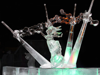Ледяные скульптуры День победы