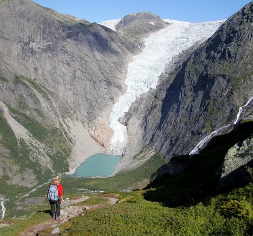 Ледник Бриксдалсбреен  в  Норвегии