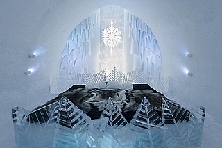 В декабре 2014 года шведский ледяной отель Ice Hotel отметит свое 25-летие