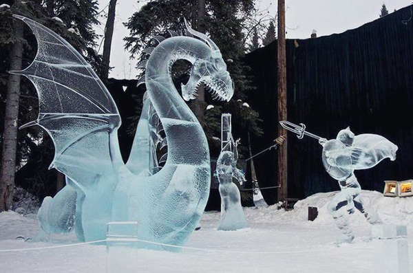Невероятные ледовые скульптуры