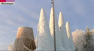 В финском городке Юка построили ледяной храм