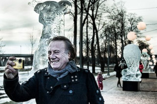 Ледяные скульптуры в Эстонии создали  праздничное настроение