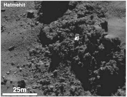 На комете Чурюмова-Герасименко обнаружен водяной лёд