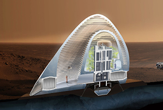 На Марсе хотят построить дома для астронавтов при помощи льда 