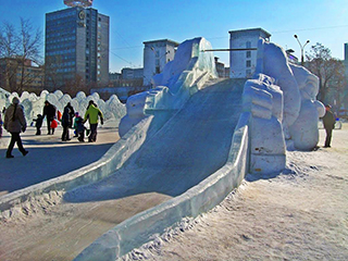 В парке Победы на Поклонной горе построят ледяную горку